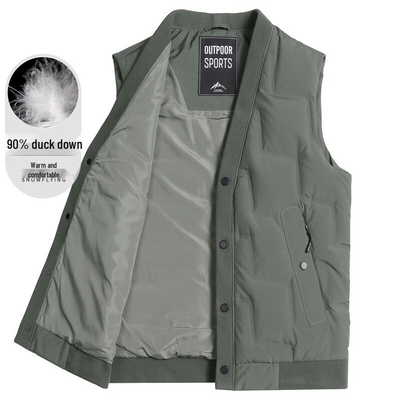 

SNOWFLYING Мужской легкий повседневный жилет с 90% утиного пуха L