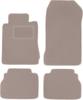 Beige Velours-Fußmatten für: Mercedes E W210 Limousine, Kombi (1995–2003)