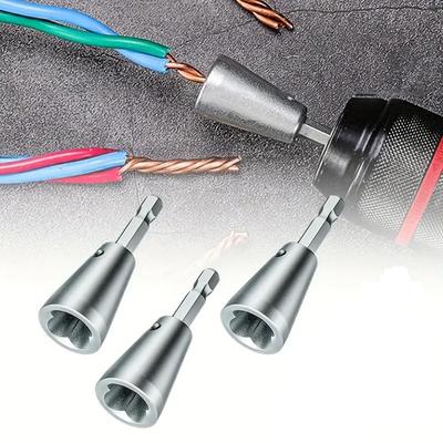 3pcs Wire Twisting Tool Wire Twister Wire Connector Wire Stripper Tool Wire Twister For Power Drill Cable Quick Stripping