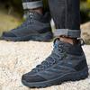 Outdoor Hiking Shoes Men Shoes Mid-top Wear-resistant Anti-slip Comfortable Men Shoes Flat Lace-up Casual Sports Shoes Men