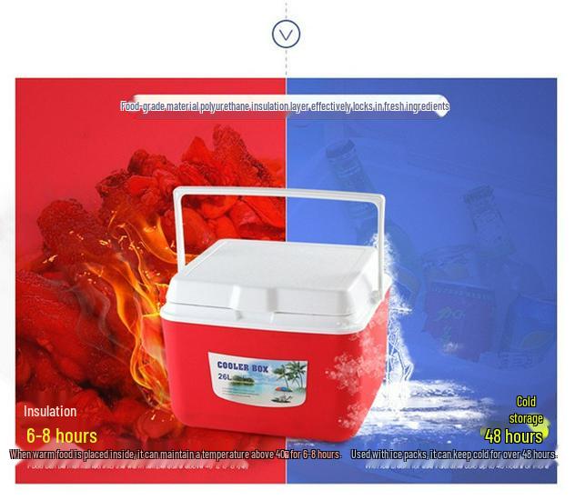 Tragbare isolierte Frischhaltebox für kleine Kühlschränke, den Außenbereich, zum Angeln und für unterwegs