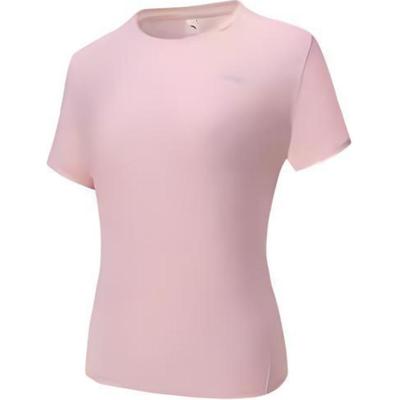 Rahat Nefes Alabilen Çok Yönlü Kısa Kollu Tişört Kadın Üstler Yumuşak Pembe 962525104-3