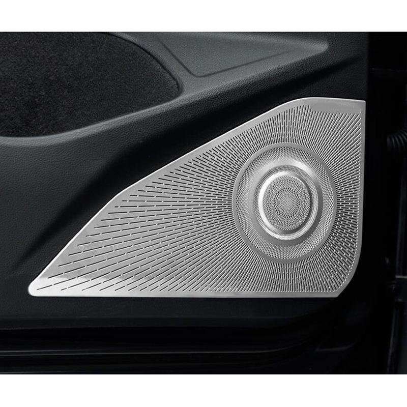 Door Stainless Steel ide Audio Speak Trumpet Sound Ring Circle Trim Frame For VW Volkswagen Golf8 Golf 8