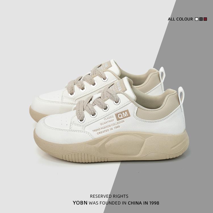 

Spring little white shoes women s shoes new Internet celebrity thick-soled heightening board shoes soft-soled casual shoes spring and autumn 40