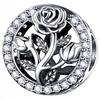 Rose Charms 925 Rose Flower Bead Pendant Charms Pr 925