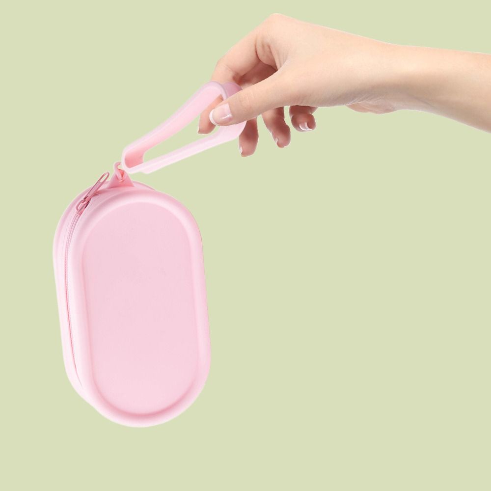 Waterproof Coin Purse Silicone Cosmetic Bag New Earphone Bag  Students