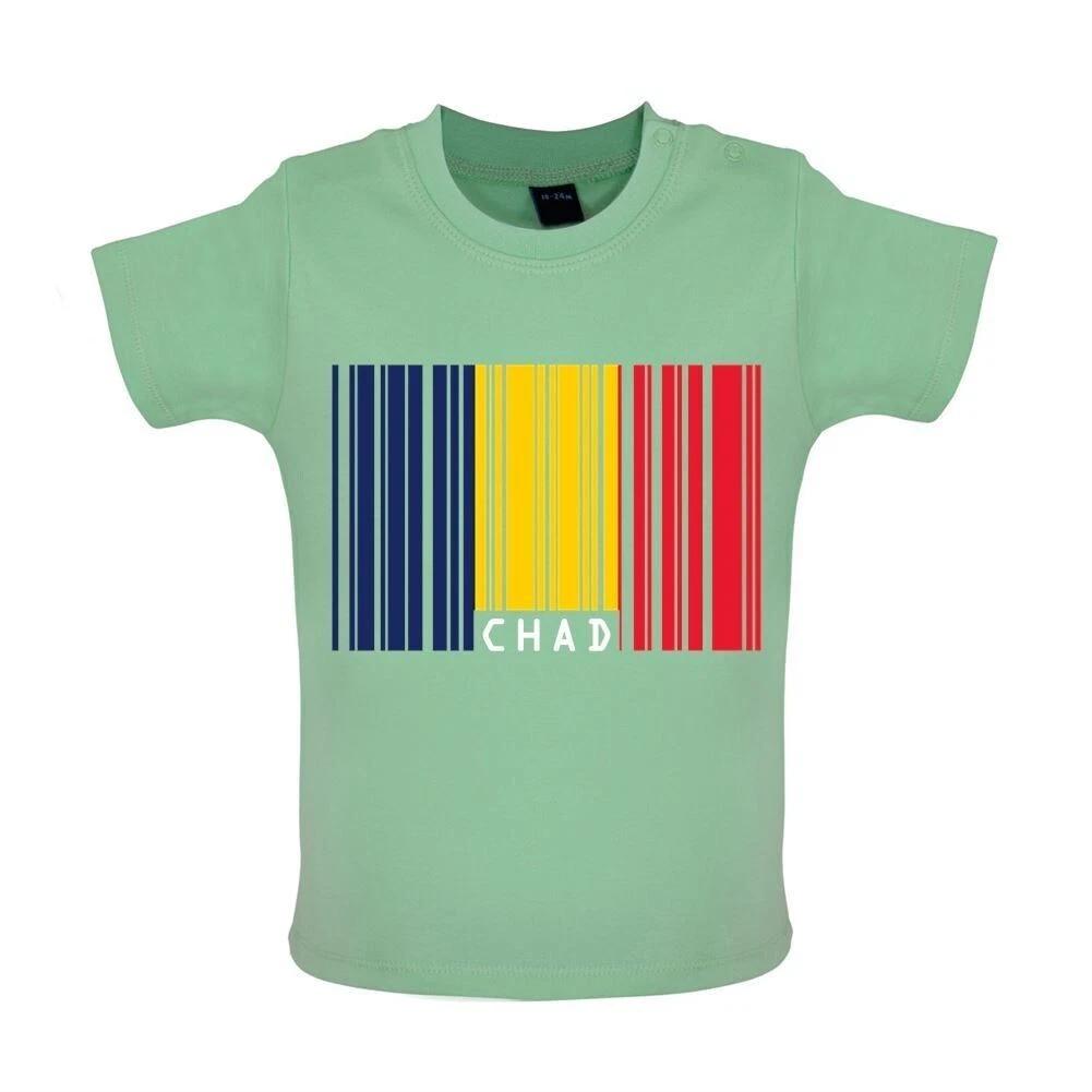 Chad Barcode Flag Style - Kids T-Shirt / Bodysuit - Central Africa 160