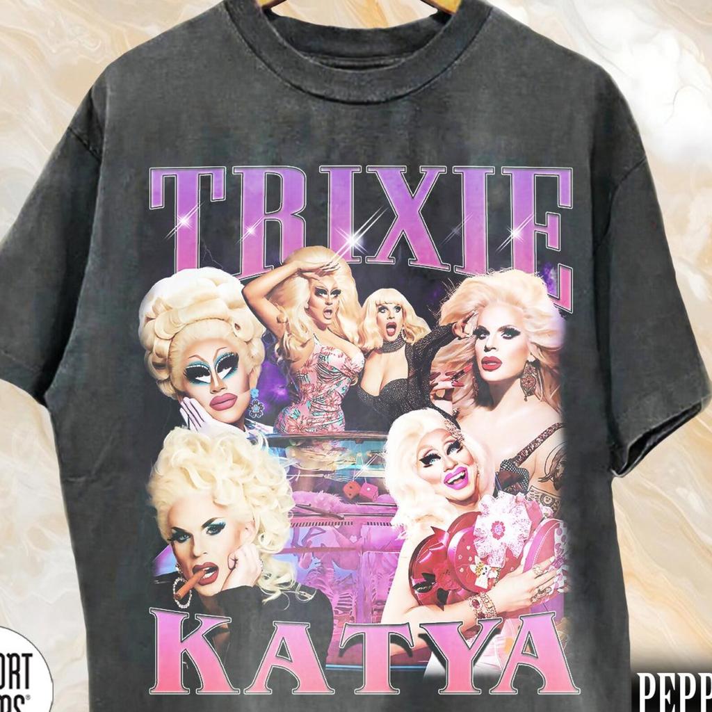 Retro Trixie and Katya Comfort Colors Shirt, Vintage Drag Race Tee