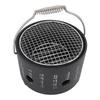 BBQ Stove Aluminum Stainless Steel Multifunctional with Portable Handle Food Charcoal Stove for Tea Making Camping