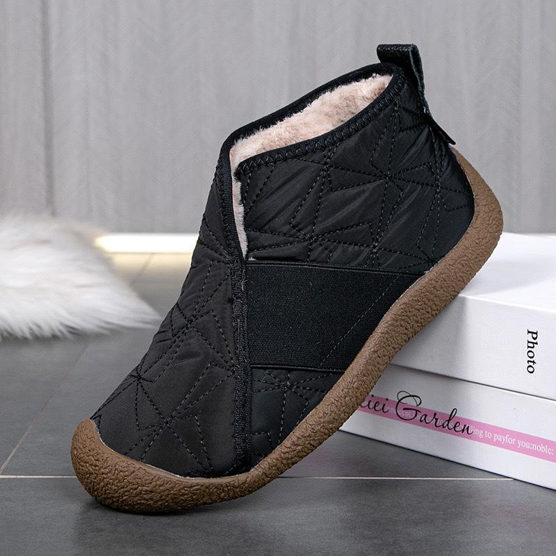 Winter high-top cotton shoes women's velvet thickened mother shoes soft sole non-slip comfortable one pedal