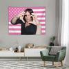 1pc YKHJSDMZ Daryl Star Dixon Pink American Flag Wall Hanging   Vibrant Patriotic Decor for Campus Dorms Bedrooms Living Room