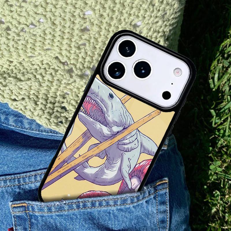 Cartoon Shark Phone Case Cover for IPhone 11 12 13 14 15 16e 17 Pro Max Coque for IPhone 17 Air