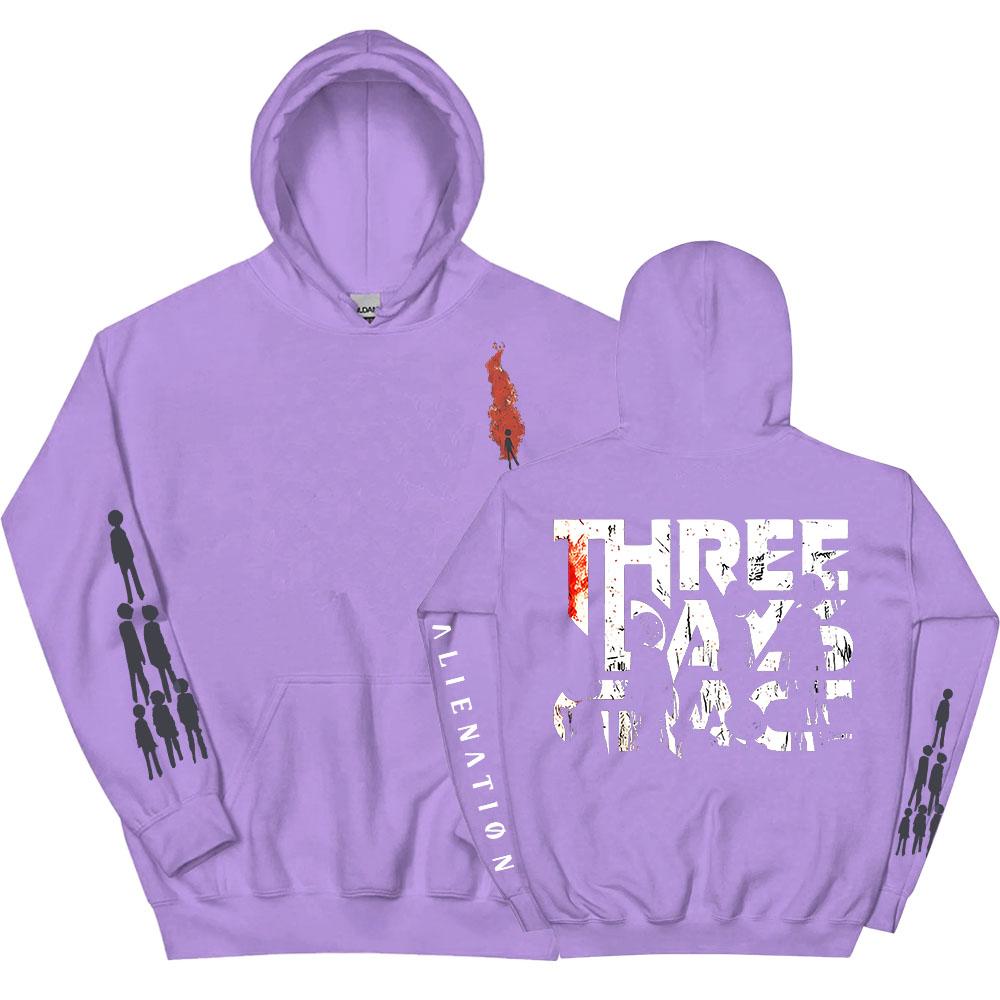 

THREE DAYS GRACE ALIENATION Толстовки з довгим рукавом Модні толстовки з капюшоном для чоловіків Вуличний одяг З графічним принтом Пуловери S