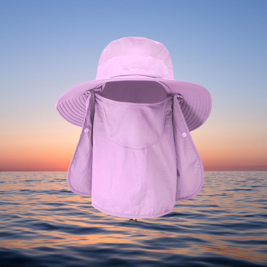 Pălărie de soare unisex cu uscare rapidă și protecție pentru față – Protecție respirabilă pentru exterior de vară pentru pescuit