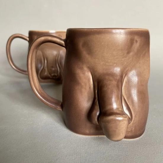 Unieke Koffiekop Grote Capaciteit Keramische Mok Handgemaakt Lekvrij Mok voor Warme Koude Dranken Humoristisch Cadeau voor Volwassenen Thuis Kantoor Gebruik