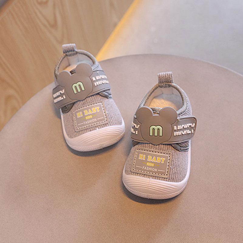 Cartoon Baby Call Shoes For Boys Girls Soft Sole Cotton Canvas Toddler Walkers For Summer Spring Fall