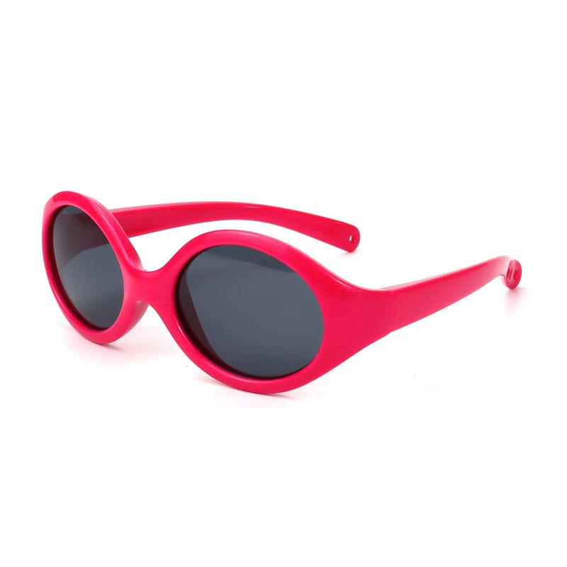 New stylish children's silicone polarized sunglasses, compact and lightweight, perfect for outdoor use, offering UV protection and sunshade