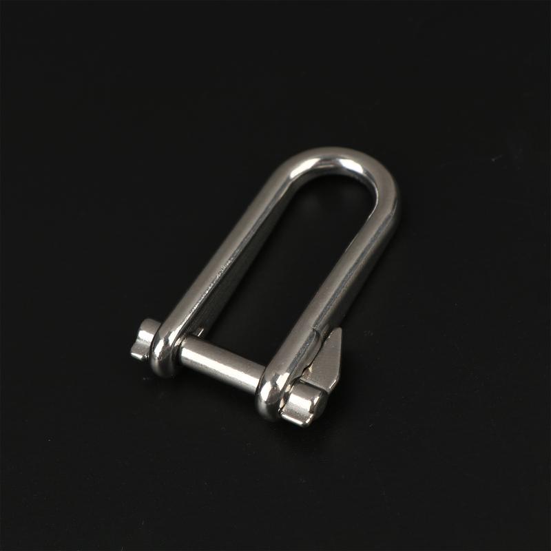 5-8mm Super Strong Stainless Steel Long Swivel Pin Safety Lock Shackle Joint Link Keychain Surf Ski Boat Marine Hardware
