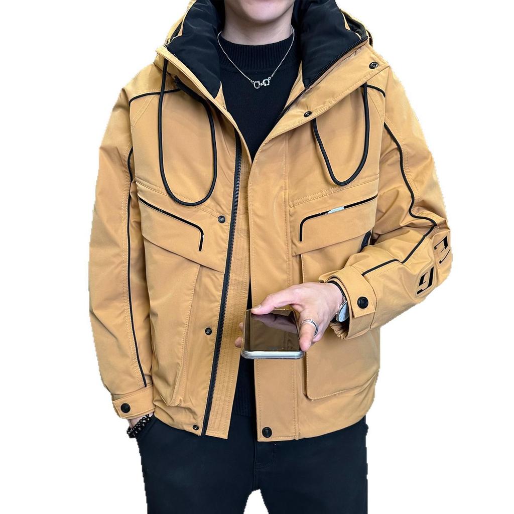 Men's High-End Hooded Winter Down Jacket 2025: Stylish, Warm, and Trendy Outerwear