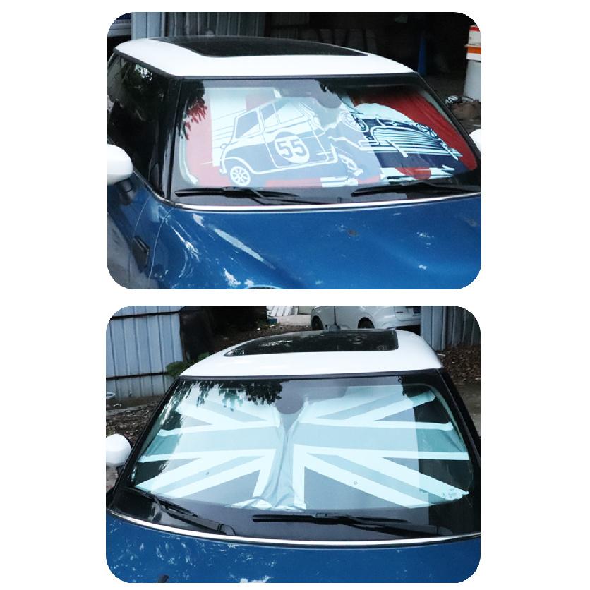 Car Windshield Sunshade Cover Blocks UV Ray Reflector For Mini Cooper One R50 R53 R56 R60 F55 F56 R58 R59 Front Window SunShadeWindshield Sunshades 1