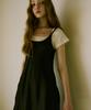 GREENBUTTER Silky U-Neck Dress (Black)