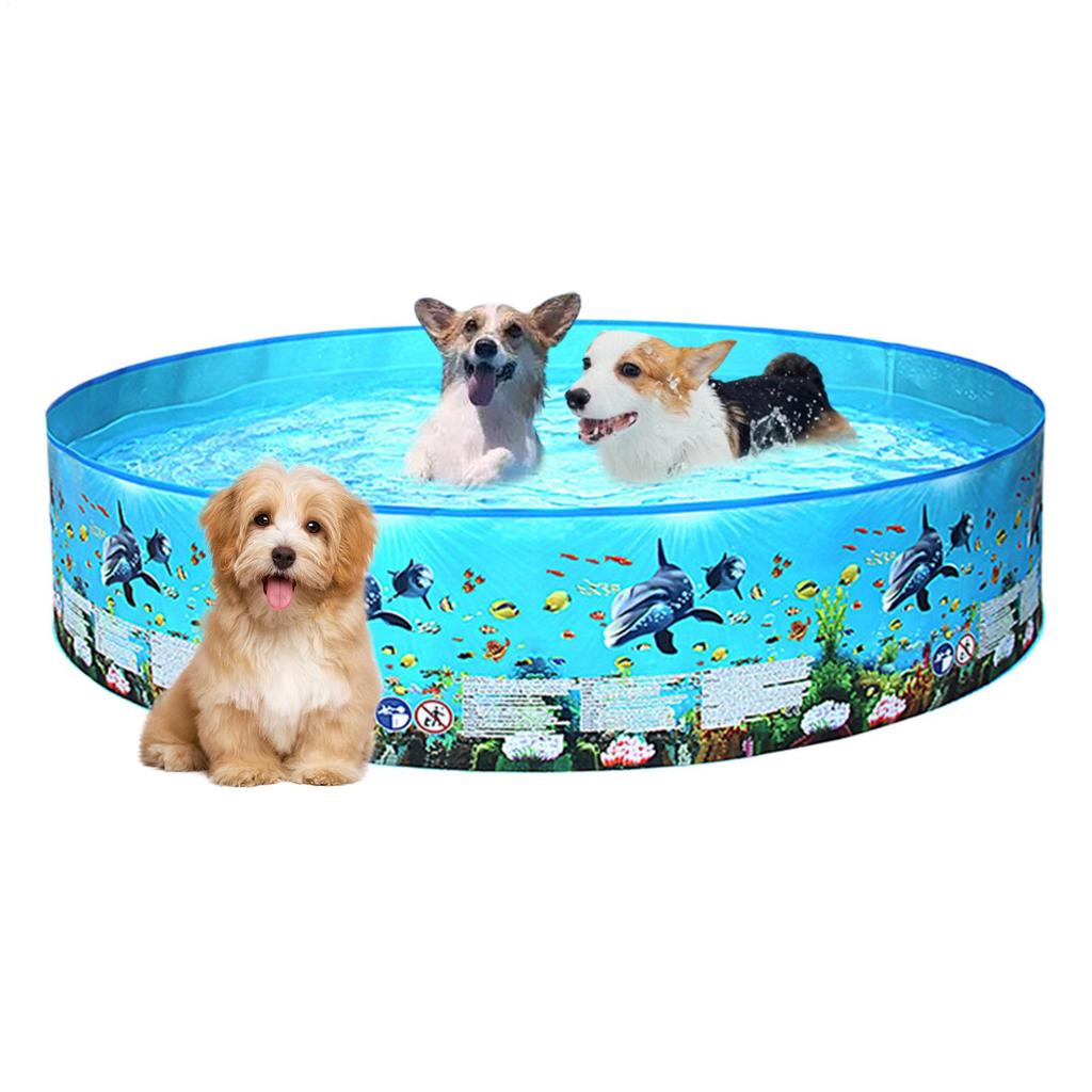 Foldable Non-Slip Swimming Pool Non-inflatable Outdoor Swimming Bath Tub Hard Side Water Pool For Pets Children Adults