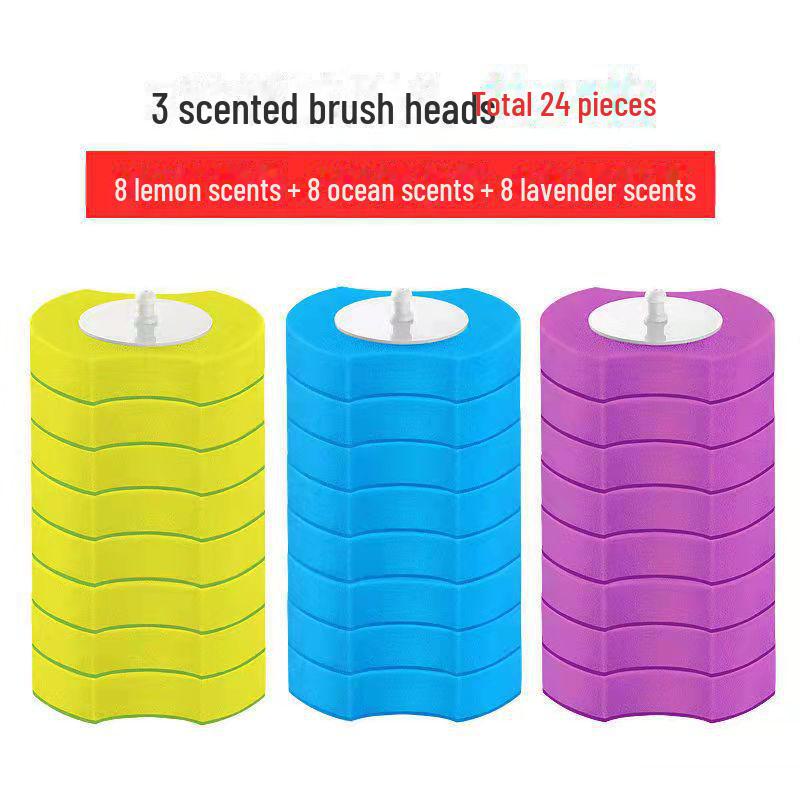 

Набор одноразовых ершиков для чистки унитаза с настенным креплением и сменными головками