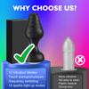 Color Light Emitting Anal Plug Adult Toy for Men Women Silicone Plug Vibrator with LED Remote Control Plug