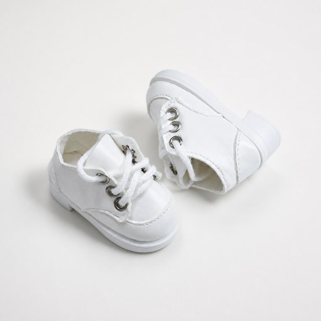 Lace-up Doll Loafer Fashionable PU Shoe with Laces Realistic