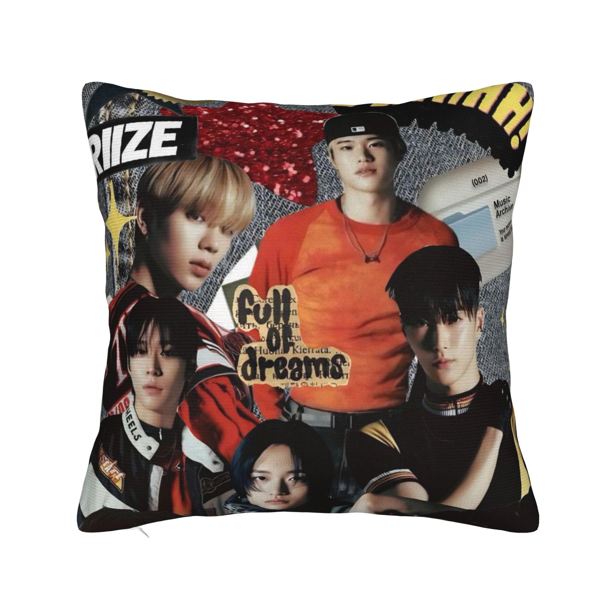 Pillow Case RIIZING SOHEE Riize KPOP Soft Pillow Cover For Living Room Sofa Funny Pillowcases 12x12Inch
