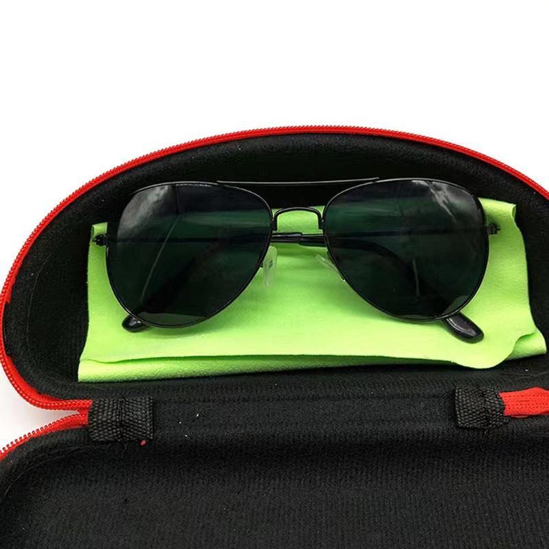 Portable Hard Oxford Cloth Zipper Box Eyewear Storage Case Sunglasses Reading Glasses Carry Bag Eyeglass Packaging Case
