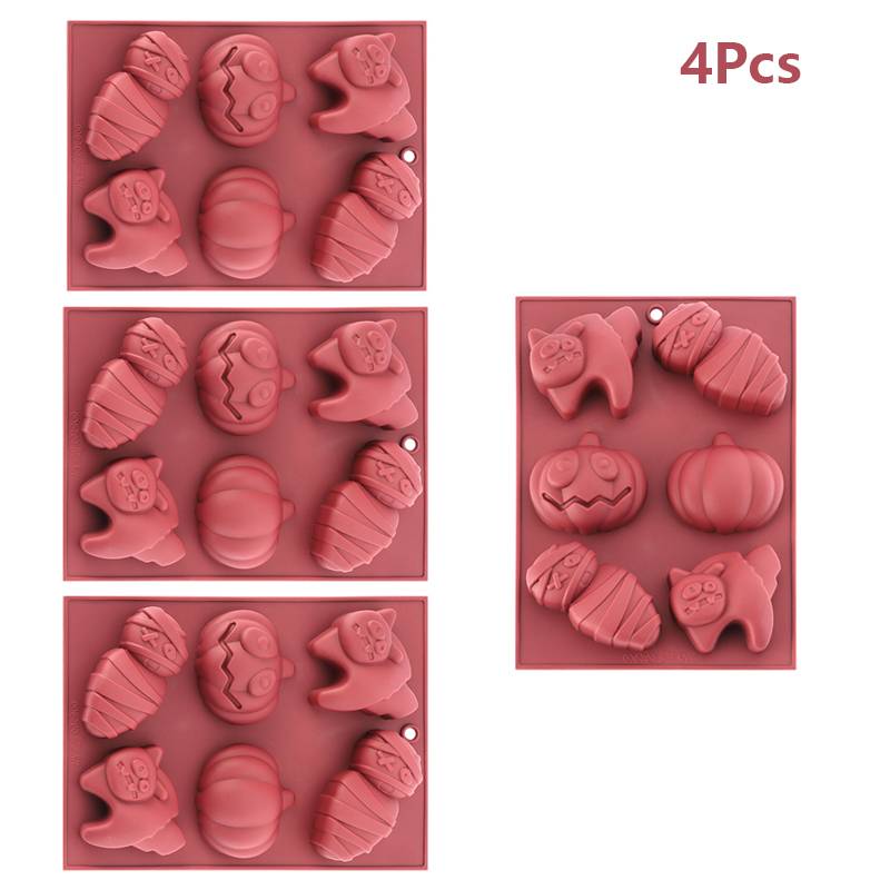 Halloween Silicone Cake Mold Creative Biscuit Pumpkin Cake Mold Ghost Doll Pumpkin Baking Mold Baking Tools Kitchen Accessories