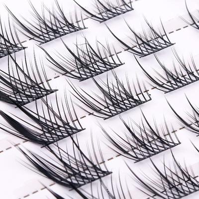 Fox Series Large Capacity Eyelash Book Manga False Eyelashes Natural Long Curled Thin Fluffy Stem Segmented False Eyelashes