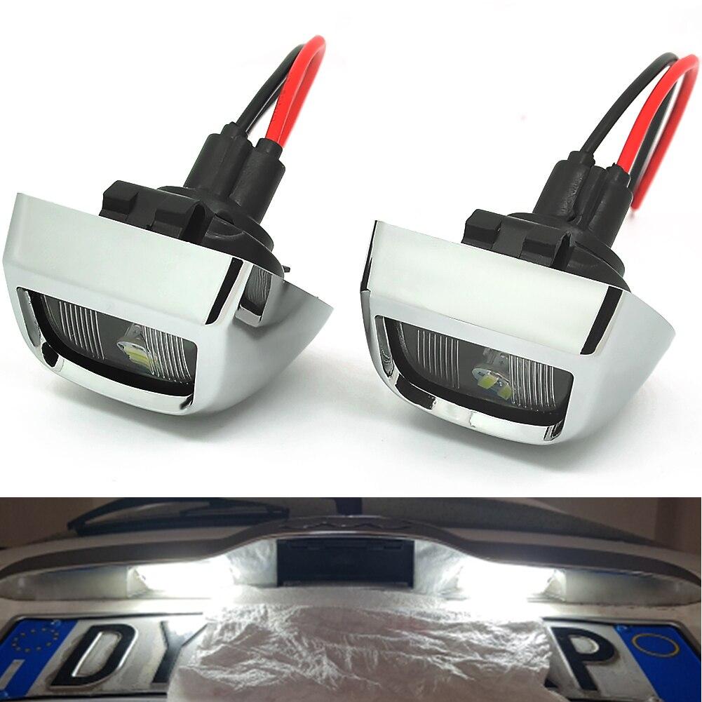 WF 6000K Xenon White 18SMD OEM-Full LED For Chevrolet Silverado GMC Sierra 1500 2500 3500 Truck License Plate Light 12V