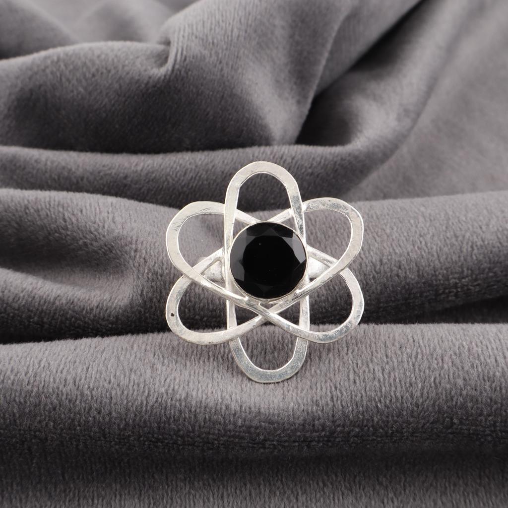 Black Onyx Gemstone Jewelry, 925 Solid Sterling Silver Ring, Handmade Attractive Silver AAA+ Ring, Gift For Love