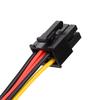 10PCS 2 IDE Dual 4pin Molex IDE Male To 6 Pin Female PCI-E Y Molex IDE Power Cable Adapter Connector for Video Card Dropship