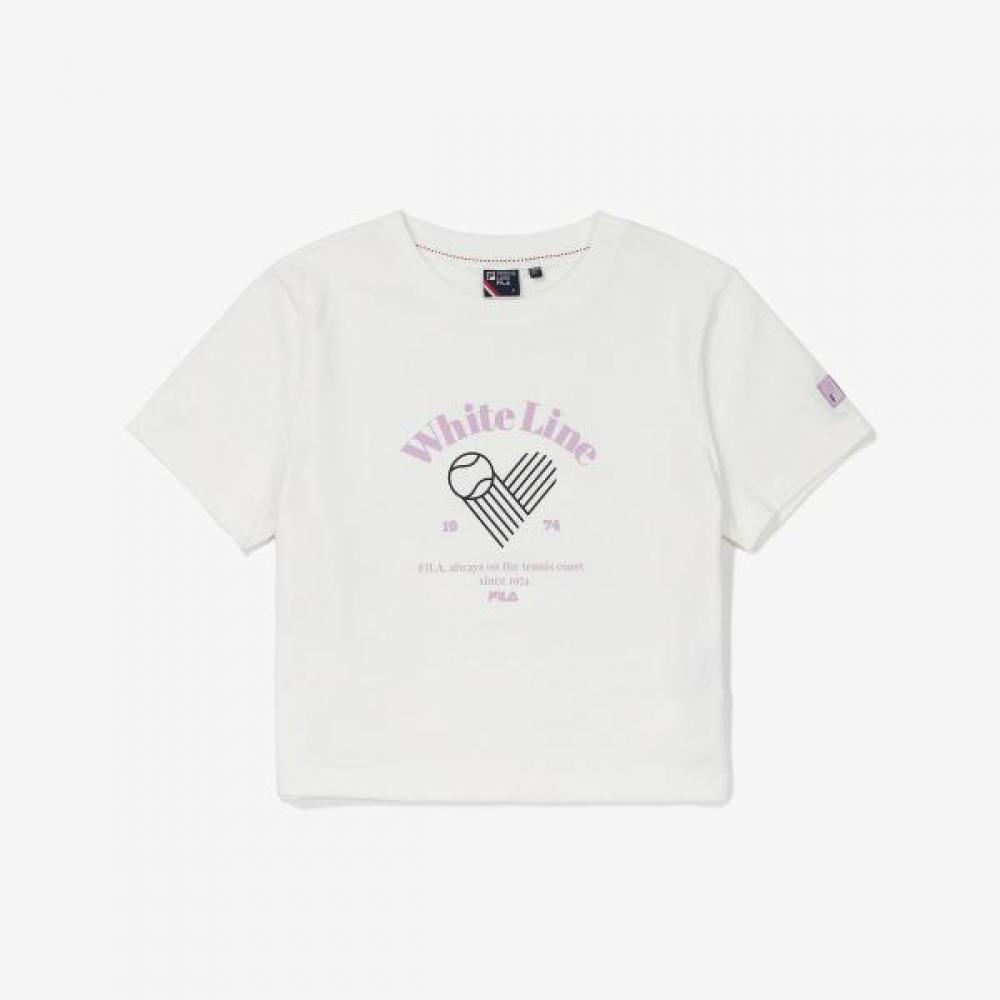 Укороченная футболка Fila Tennis Life white/095