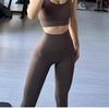 High-Waisted Yoga Leggings Women Butt-Lifting Fitness Pants With Breathable Dot 9/10 Length Suitable Gym