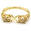 European and American Retro New Leopard Bracelet Exaggerated Trend Zircon Leopard Opening Bracelet