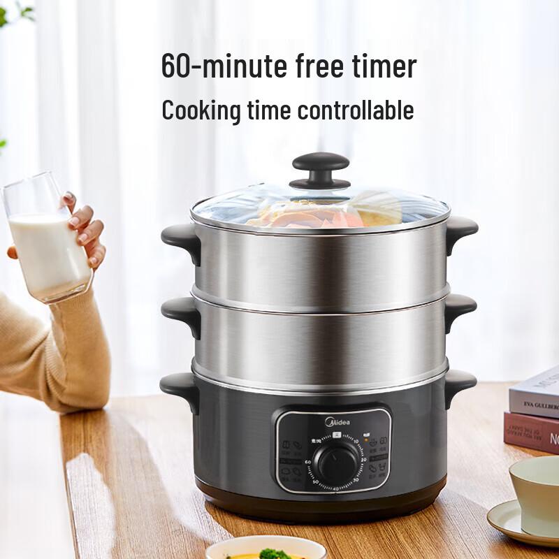 Midea 10L Multi-Functional Electric Steamer Cooker CN plug (adapter included)