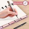 5 Tab DiscBound Dividers, Paper Index Dividers, Assorted Multi-Color, Junior Size Dividers for Discbound Planners or Notebooks
