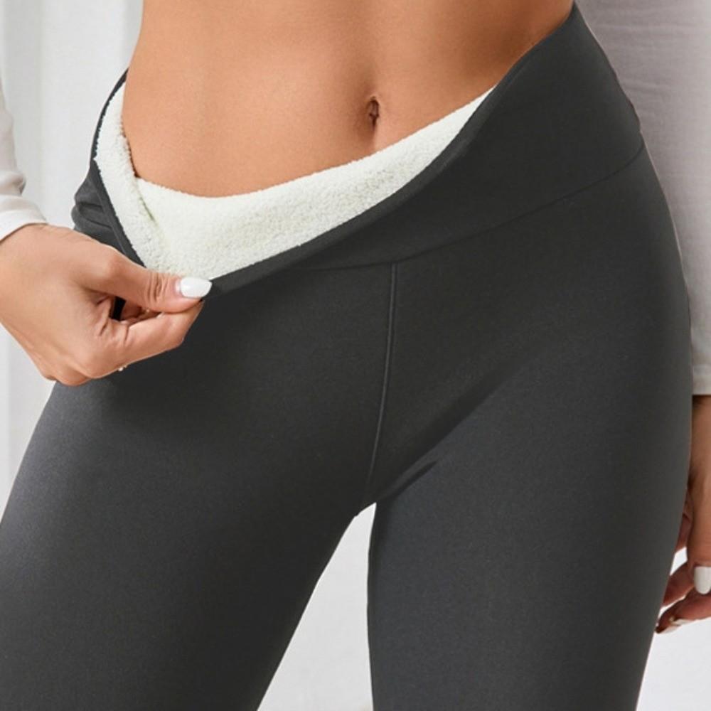 Prevent Cold Velvet Tights Elastic Warm Yoga Pilates Pants Comfortable Fleece Leggings  Women Wear