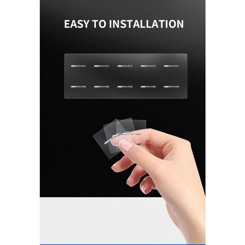 Car Interior Random Stickers Car Steering Wheel Decals Car Styling For Mercedes Benz AMG GLE GLS GLC CLA GLB C500 C200 C300 W204 W206 W205 W212 W203