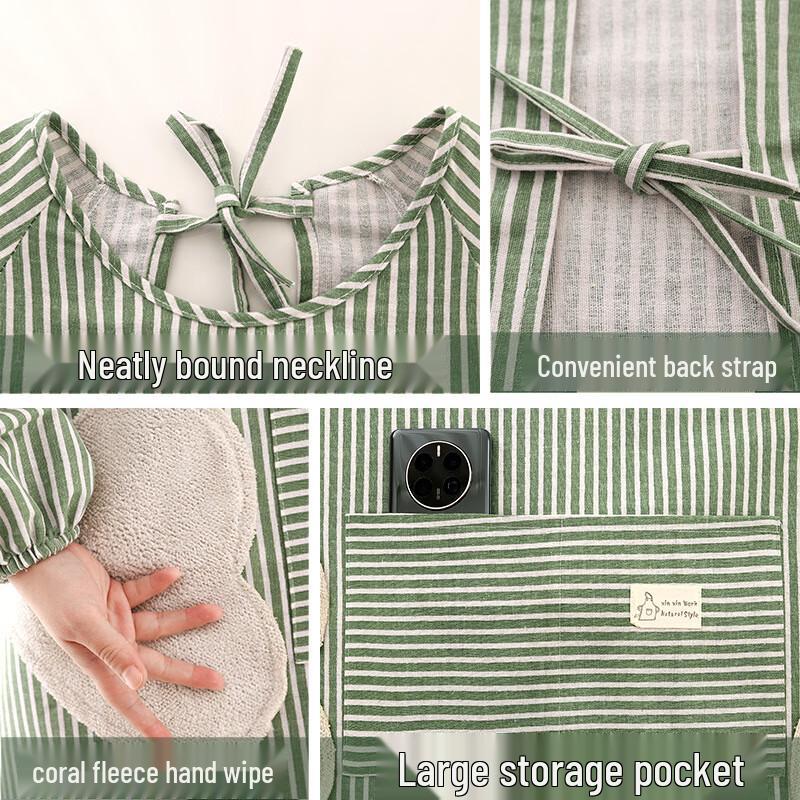 COFLYEE Halterneck Bomull Linne Köksförkläde