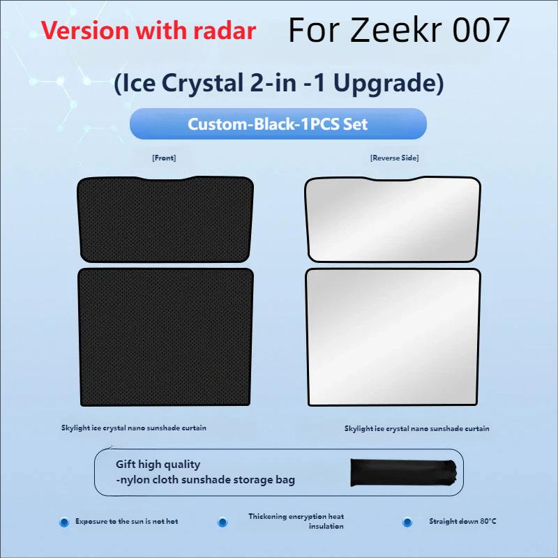For Zeekr X 001 007 GT Car Sunroof Sunshade Roof Sun Protection Heat Insulation Sunscreen UV Protection Car Accessories