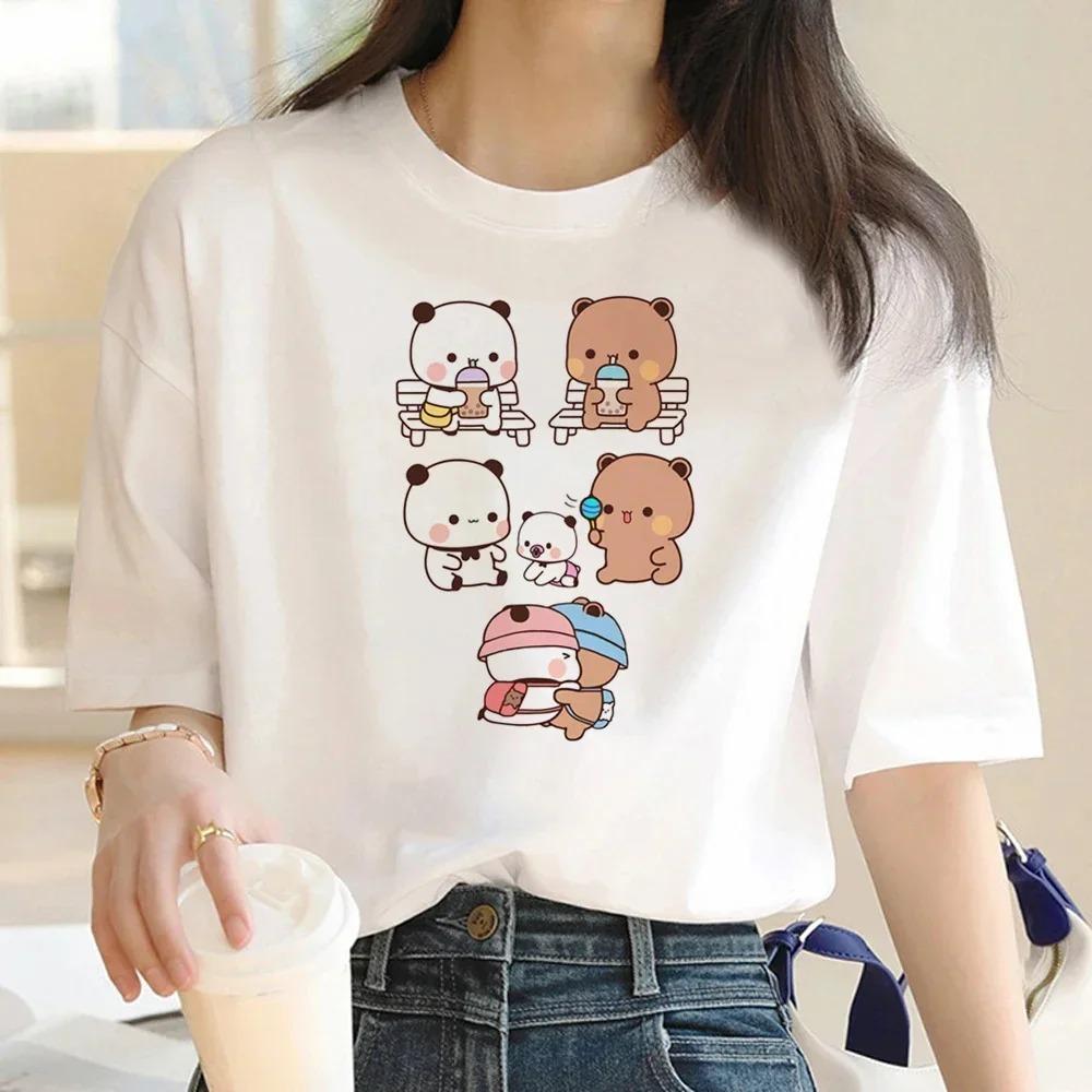 Bubu Dudu Tshirt FeUnisex Designer Anime Cute Girl Pattern Fun Harajuku Tshirt Summer Cotton Casual Breathable Loose Top