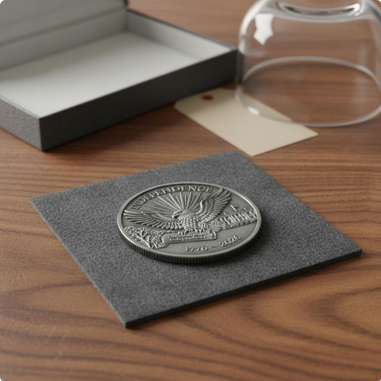 American Independence 250th Anniversary Medallion Craftsmanship US Metal
