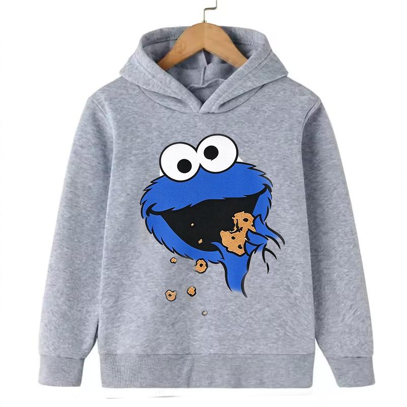 Spring and Autumn Cartoon Print Children's Hooded Hoodie Top New Casual Fashion Kid Sweatshirt Coat Boys/Girls Hooded Pullover