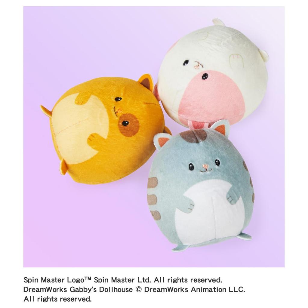 Gabby's Dollhouse Hamster Cat Nakayoshi Plush Toy Set