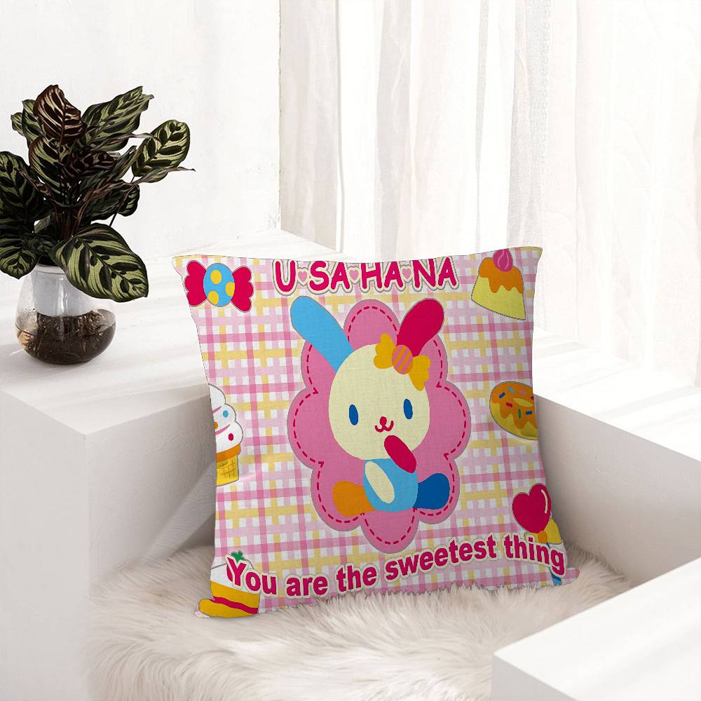 Cartoon U-USAHANA Cute Cushion Cover Inches Farmhouse Decor Home Throw Pillow Covers for Couch Decorations